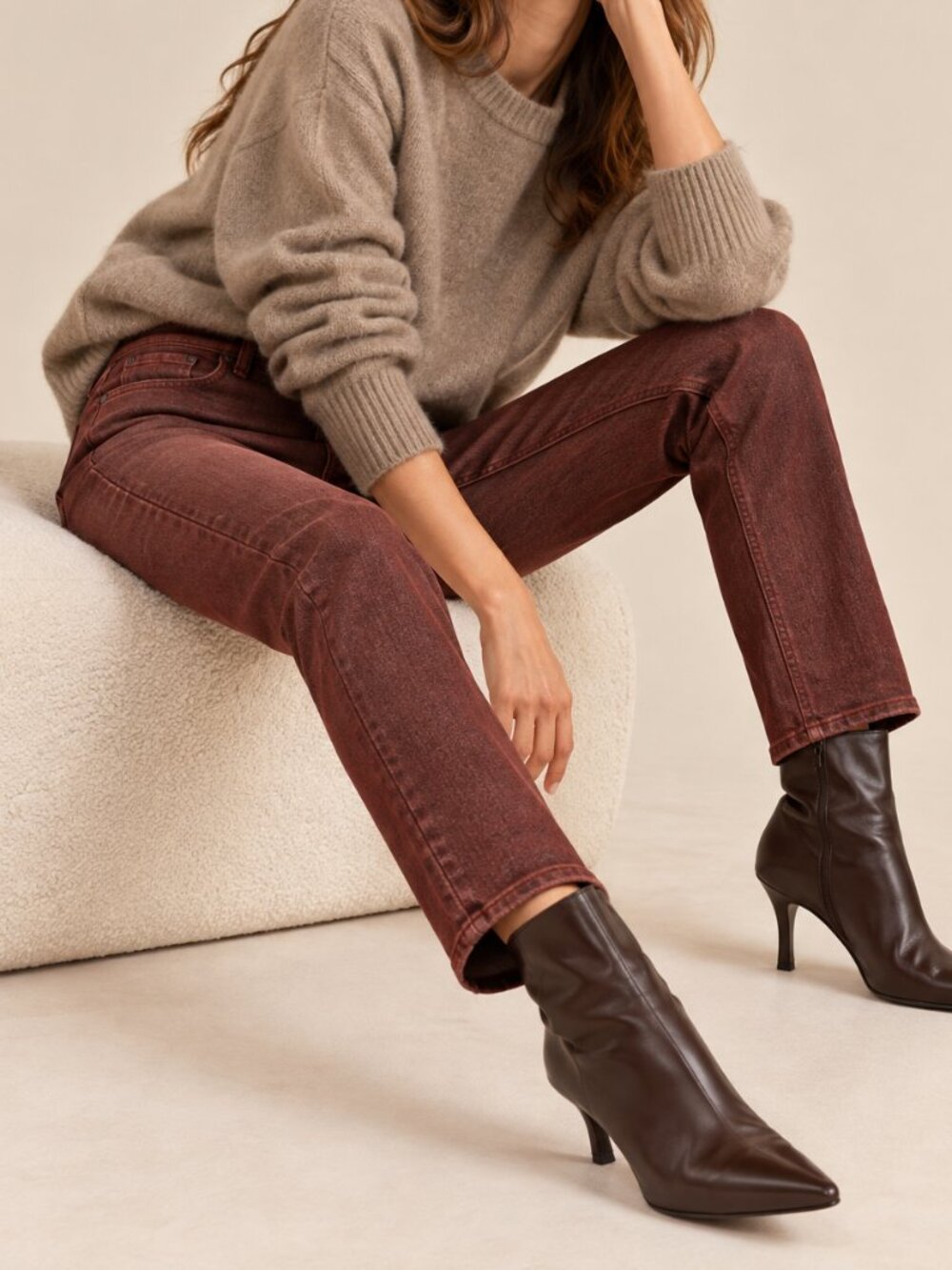 Rag and Bone Red Metallic Coated Skinny Jeans Sz 29